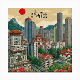 Hong Kong City Canvas Print