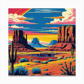 Landscape Of The American West 5 Canvas Print