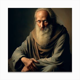 - Old Man With Beard Canvas Print