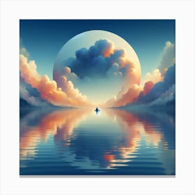 Moonlight Over Water Canvas Print