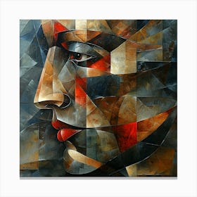 Abstract Of A Woman'S Face 6 Canvas Print