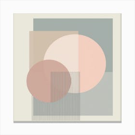 Serene Geometry: A Modern Minimalist Composition Canvas Print