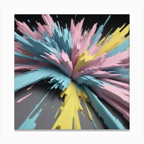 Explosion Of Colors Canvas Print