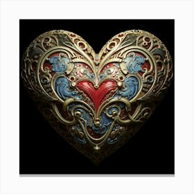 Heart Of Gold 6 Canvas Print