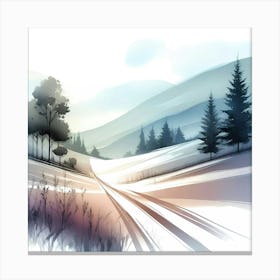 Winter Landscape 1 Canvas Print