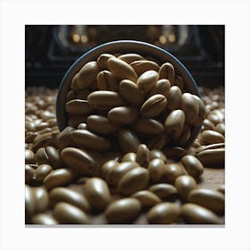 Coffee Beans In A Bowl 25 Canvas Print