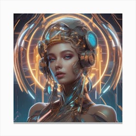 Futuristic Girl Canvas Print