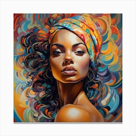 Portrait Of African Woman 5 Canvas Print