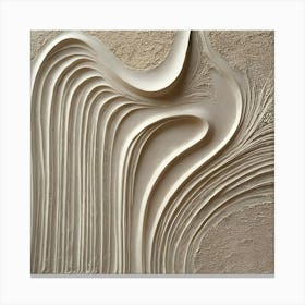 Wavy Sculpture 2 Canvas Print