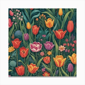 Tulip Garden 17 Canvas Print