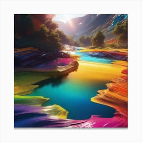 Rainbow River 1 Canvas Print