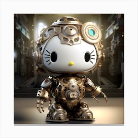 Hello Kitty Steampunk Collection By Csaba Fikker 67 Canvas Print