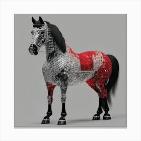 Estatua De Caballo Decorado Canvas Print