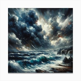 Stormy Sea Canvas Print