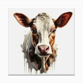 Cow Face Canvas Print
