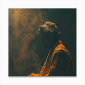 Man In Meditation Canvas Print