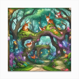 Whimsical Forest 1 Canvas Print