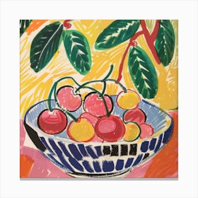 Cherry Painting Matisse Style 11 Canvas Print