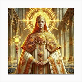 Solar Priest Converted Canvas Print