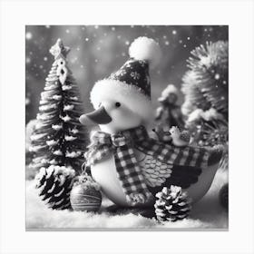 Christmas Duck Canvas Print