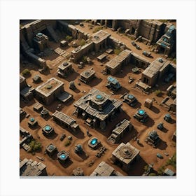 City In The Desert Canvas Print