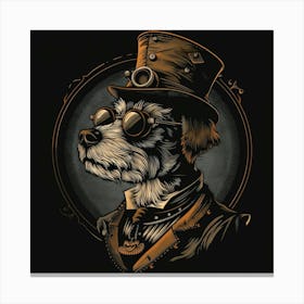 Steampunk Dog 29 Canvas Print