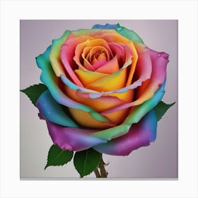 Rainbow Rose 11 Canvas Print