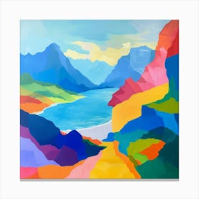 Abstract Travel Collection Montenegro 1 Canvas Print