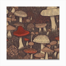 Mushroom Forest Canvas Print