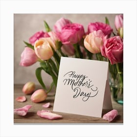 Happy Mothers Day Canvas Print