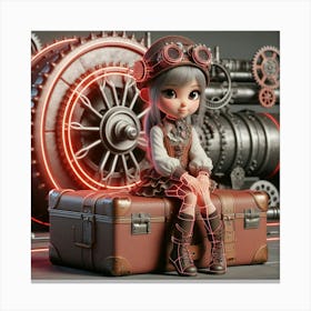 Steampunk Girl 35 Canvas Print