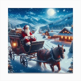 Christmas Santa Claus Canvas Print