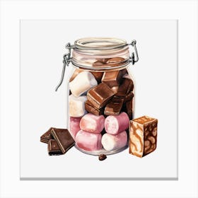 Jar Of Chocolates 2 Canvas Print