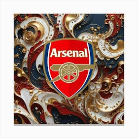 Arsenal F.C Logo Wall Art 18 Canvas Print