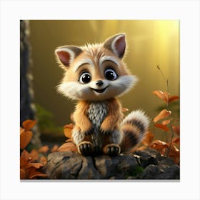 Cute Red Fox Canvas Print