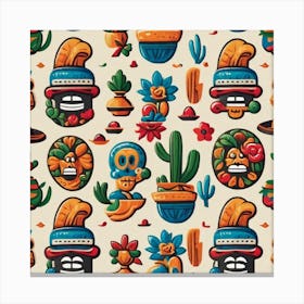 Mexican Pattern 7 Canvas Print