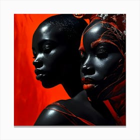 African People Fashion Art 8 Canvas Print