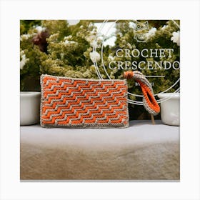 Mosaic Crochet Handclutch Canvas Print