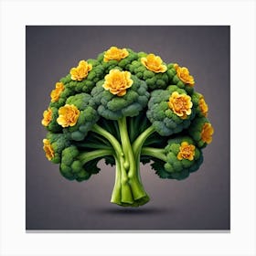 Broccoli Flower 2 Canvas Print