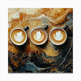 Coffee Latte Art Canvas Print