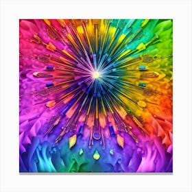 Rainbow Burst 4 Canvas Print