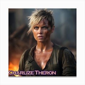 Charlize Theron 3 Canvas Print