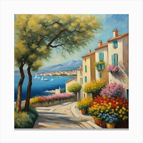 Antibes In The Spring1 Canvas Print