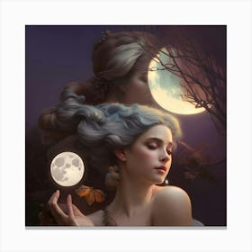 Moonlight beauty Canvas Print