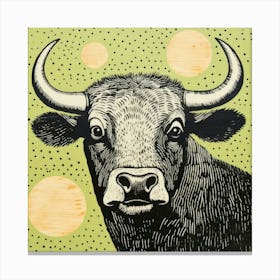 Bull Print Leinwandbild