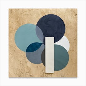 Blue Circles Canvas Print