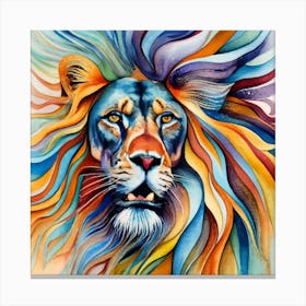 Lion Painting 3 Canvas Print