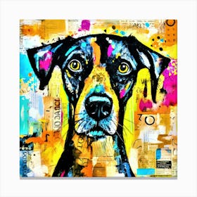 Hound Dog Stare - Dogs Vision Canvas Print