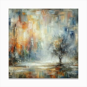 Abstract Cityscape Canvas Print