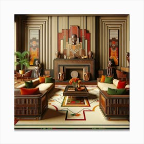 Afghanistan Living Room Canvas Print